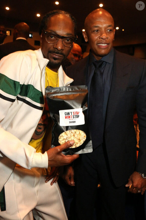 Snoop Dogg et Dr. Dre - Les célébrités lors de la première de "Apple Music's 'Can't Stop Won't Stop: A Bad Boy Story'" à Beverly Hills le 21 juin 2017.