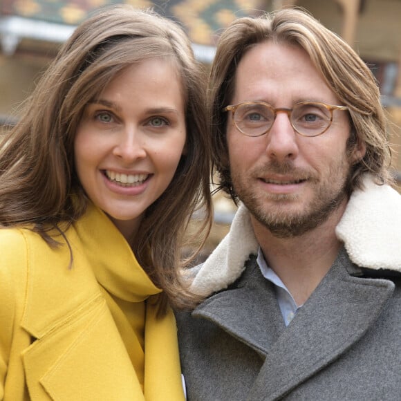 Ophélie Meunier et son mari Mathieu Vergne - 159ème vente aux enchères des vins des Hospices de Beaune le 17 novembre 2019. © Giancarlo Gorassini/Bestimage