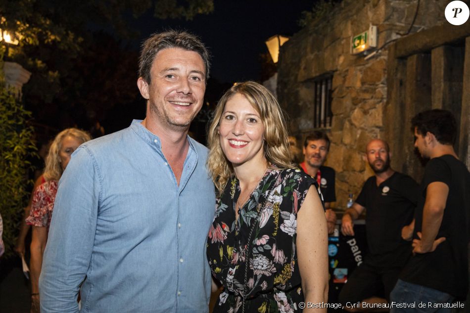 Exclusif - Benjamin Griveaux, Secrétaire d'État auprès du Premier ministre et Porte-parole du gouvernement avec sa femme Julia Minkowski - Festival de Ramatuelle: Julien Clerc "La tournée des cinquante ans" à Ramatuelle, France, été 2018. © Cyril Bruneau/Festival de Ramatuelle/Bestimage