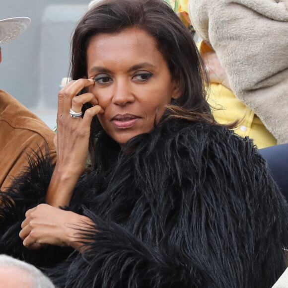 Karine Le Marchand - Célébrités dans les tribunes des internationaux de France de tennis de Roland Garros à Paris, France, le 8 juin 2019. © Jacovides / Moreau/Bestimage