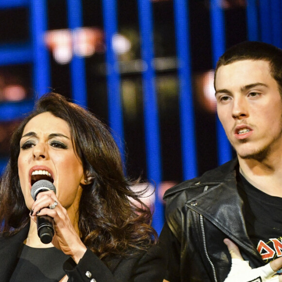 Exclusif - Sofia Essaïdi - Enregistrement de l'émission "Les 40 ans de Starmania" les stars chantent pour le Sidaction au Palais des Congrès à Paris, le 29 mars 2019. © Pierre Perusseau/Bestimage