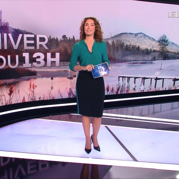 Premier journal de 13h présenté par Marie-Sophie Lacarrau et diffusé sur TF1 en direct, Paris, le 4 janvier 2020.
