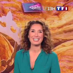 Premier journal de 13h présenté par Marie-Sophie Lacarrau et diffusé sur TF1 en direct, Paris, le 4 janvier 2020.