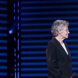 Exclusif - Françoise Barré-Sinoussi, Line Renaud et Marie-Sophie Lacarrau - Enregistrement de l'émission "100 ans de comédies musicales pour le Sidaction", diffusée sur France 2. Le 10 mars 2020. © Moreau-Perusseau / Bestimage