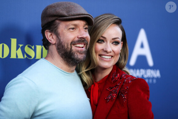 Jason Sudeikis et sa fiancée Olivia Wilde à la projection de Booksmart à l'hôtel Ace à Los Angeles, le 13 mai 2019 
