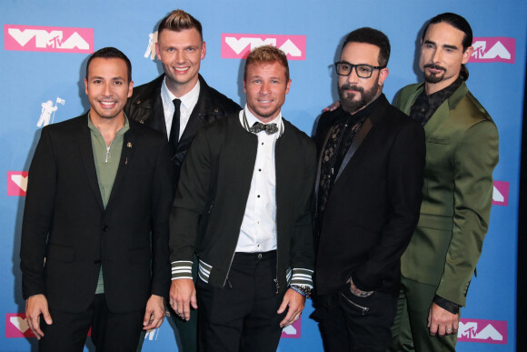 Howie Dorough, Nick Carter, Brian Littrell, AJ McClean, Kevin Ri - Les célébrités assistent aux MTV Video Music Awards à New York, le 20 aout 2018.