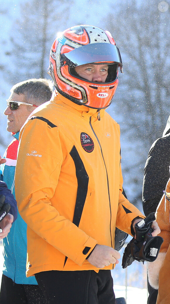 Le prince Emmanuel-Philibert de Savoie - Courses de ski et de kart "World stars ski event" à Auron au profit de l' A.S. Star team for Children le 16 janvier 2016 