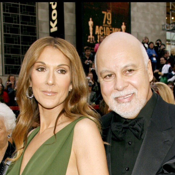 Céline Dion et René à la 79e édition des Oscars à Los Angeles en 2007