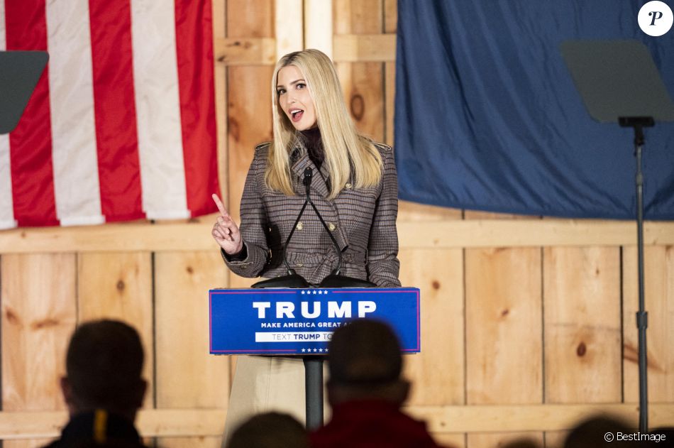 Ivanka Trump lors d'un meeting de soutien à son père Donald Trump à Waymart en Pennsylvanie le 29 octobre 2020. © Michael Brochstein/ZUMA Wire / Bestimage
