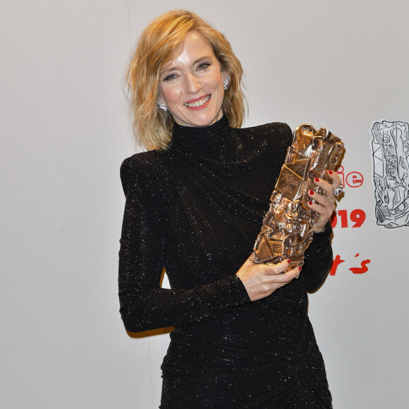 Léa Drucker (César de la meilleure actrice pour le film " Jusqu'à la Garde ") - Photocall du dîner de la 44ème cérémonie des César au Fouquet's à Paris. Le 22 février 2019 © Pierre Perusseau / Bestimage