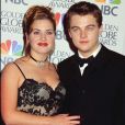 Leonardo Dicaprio et Kate Winslet aux Golden Globes pour défendre le film "Titanic".