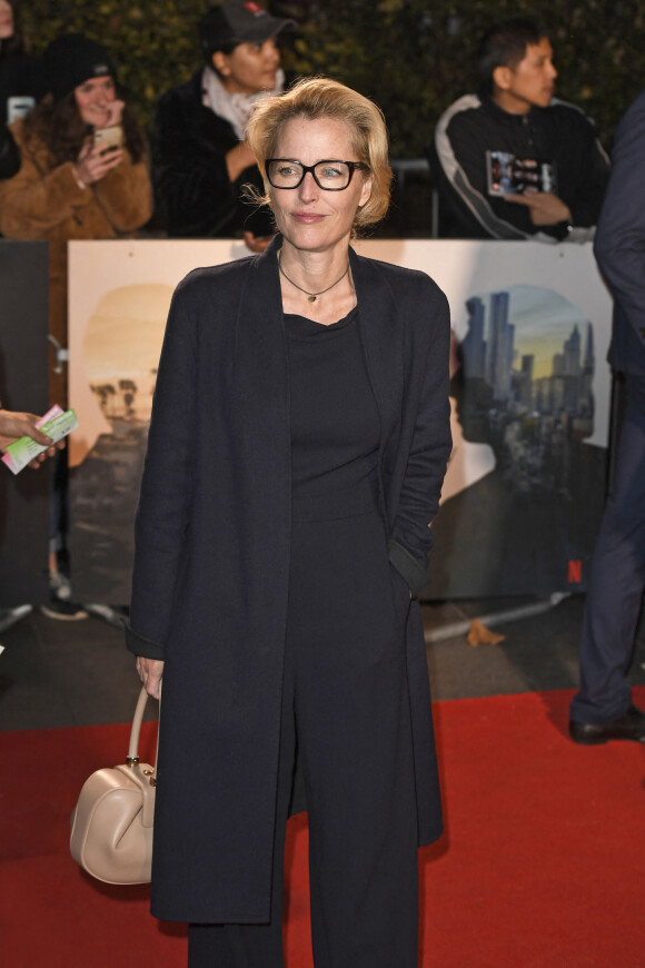 Gillian Anderson à la première du film "Marriage Story" lors de la 63e édition du festival BFI du film de Londres au cinéma Odeon Luxe Leicester Square à Londres, Royaume Uni. Le 6 octobre 2019.