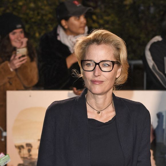 Gillian Anderson à la première du film "Marriage Story" lors de la 63e édition du festival BFI du film de Londres au cinéma Odeon Luxe Leicester Square à Londres, Royaume Uni. Le 6 octobre 2019.