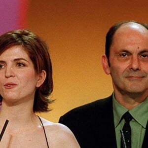 Jean-Pierre Bacri et Agnès Jaoui lors des César en 2001