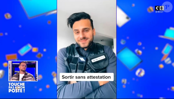 Zoubir, le candidat de télé-réalité policier qui est inquiété par une enquête est venu s'expliquer dans "Touche pas à mon poste" - C8, 19 janvier 2021