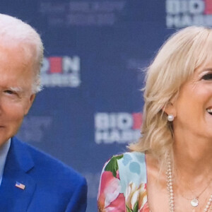 Joe et Jill Biden - Collecte de fonds pour le Biden Victory Fund à Wilmington. Le 21 aout 2020. © Courtesy Biden Victory Fund/ZUMA Wire / Bestimage