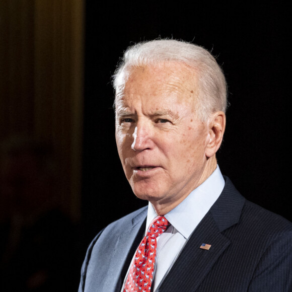 Joe Biden, candidat démocrate à la présidentielle de 2020, en meeting à Wilmington, le 12 mars 2020. © Michael Brochstein/Zuma Press/Bestimage