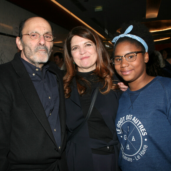 Exclusif - Jean-Pierre Bacri, Agnès Jaoui et sa fille adoptive Lorannie - Avant-première du film "Place Publique" à Paris, France. © JLPPA/Bestimage 