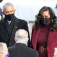 Barack Obama et Michelle Obama - Cérémonie d'investiture de Joe Biden comme 46e président des Etats-Unis à Washington