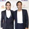 Anthony Delon avec son frère Alain-Fabien Delon au photocall de la 10ème édition du "Global Gift Gala" à l'hôtel Four Seasons George V à Paris. © Marc Ausset-Lacroix/Bestimage
