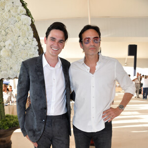 Exclusif - Anthony Delon et son frère Alain-Fabien Delon - Tente - People au dîner - Longines Paris Eiffel Jumping au Champ de Mars à Paris, France, le 5 juillet 2019. © Veeren Ramsamy/Bestimage