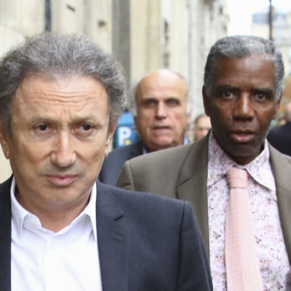 Michel Drucker - Obsèques de Charles Gérard en la cathédrale arménienne Saint-Jean-Baptiste de Paris. Le 26 septembre 2019. © Gwendoline Le Goff/Bestimage