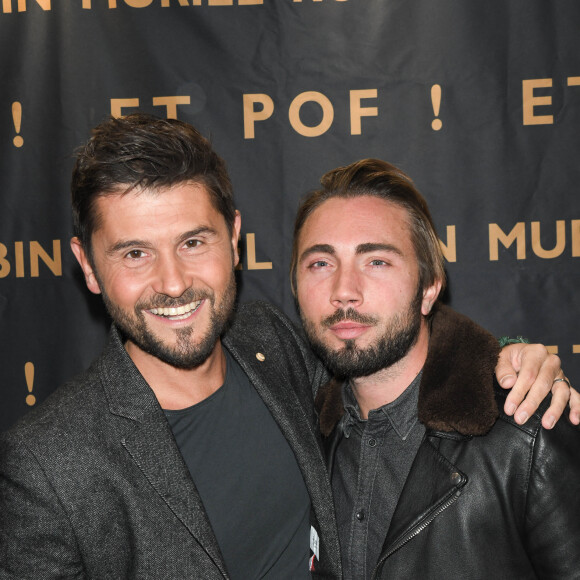 Christophe Beaugrand et son mari Ghislain Gerin - Générale du nouveau spectacle "Muriel Robin et Pof !" au Palais des Sports à Paris. © Coadic Guirec/Bestimage