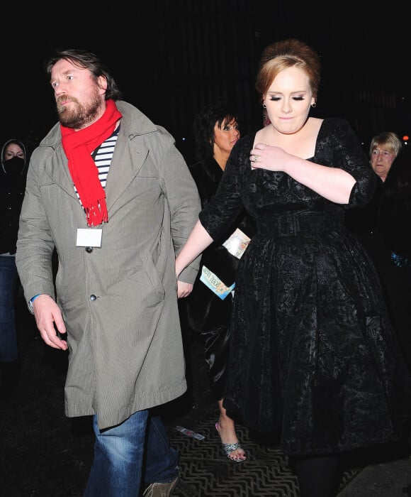 Adele et Simon Konecki à Londres, le 9 décembre 2010. Gala du Royal Variety. 