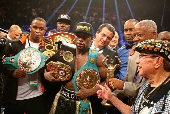 Floyd Mayweather et Manny Paciquiao se sont affrontés lors du "combat du siècle" à la MGM Grand Arena de Las Vegas le 2 mai 2015