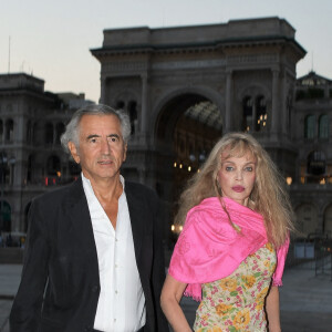 Bernard-Henri Lévy (BHL) et sa femme Arielle Dombasle - People à l'évènement "La Milanesiana 2020 - The Colors of our Life" à Milan, le 27 juillet 2020. 