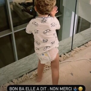 Hugo Philip partage une vidéo de Marlon en story Instagram,le 24 janvier 2021