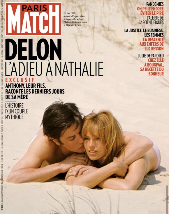 Julie Depardieu dans le magazine "Paris Match", édition du 28 janvier 2021.