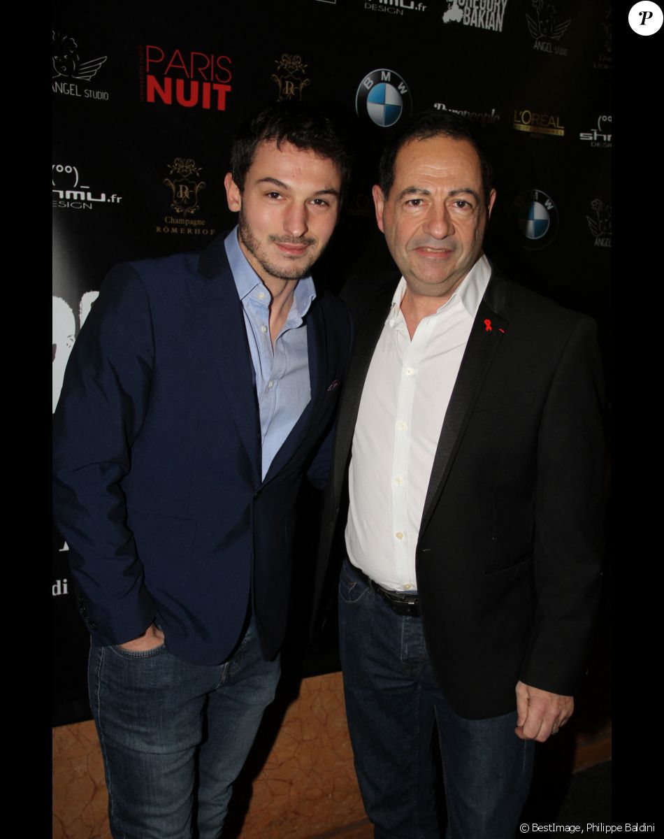 Exclusif - Jean-Luc Romero-Michel et son mari Christophe Michel - Célébrités lors du photocall du concert de Grégory Bakian au Palace à Paris, France, le 18 décembre 2017. © Philippe Baldini/Bestimage