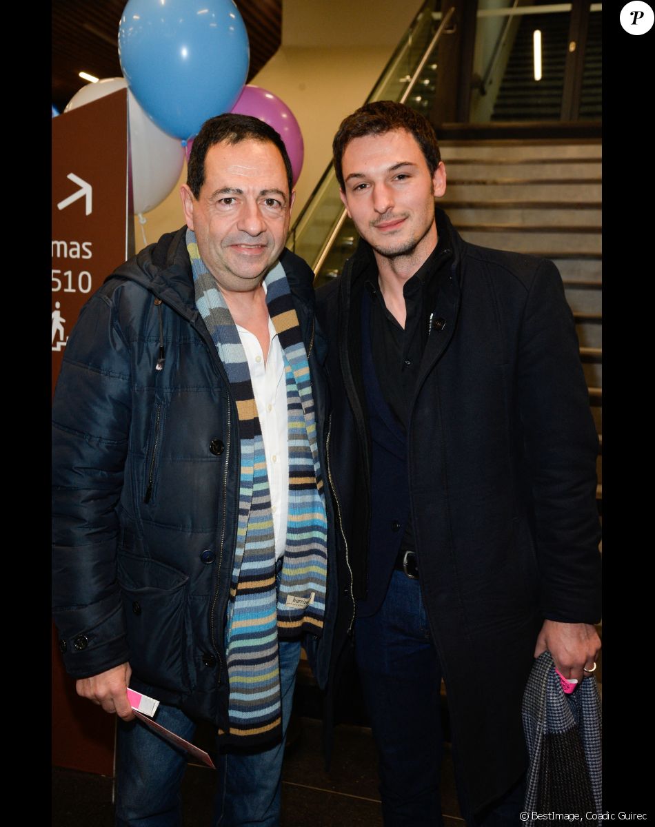 Jean-Luc Romero et son mari Christophe Michel - Michaël Gregorio fête ses 10 ans de carrière avec son spectacle "J'ai 10 ans!" à l'AccorHotel Arena à Paris, le 16 décembre 2016. © Coadic Guirec/Bestimage