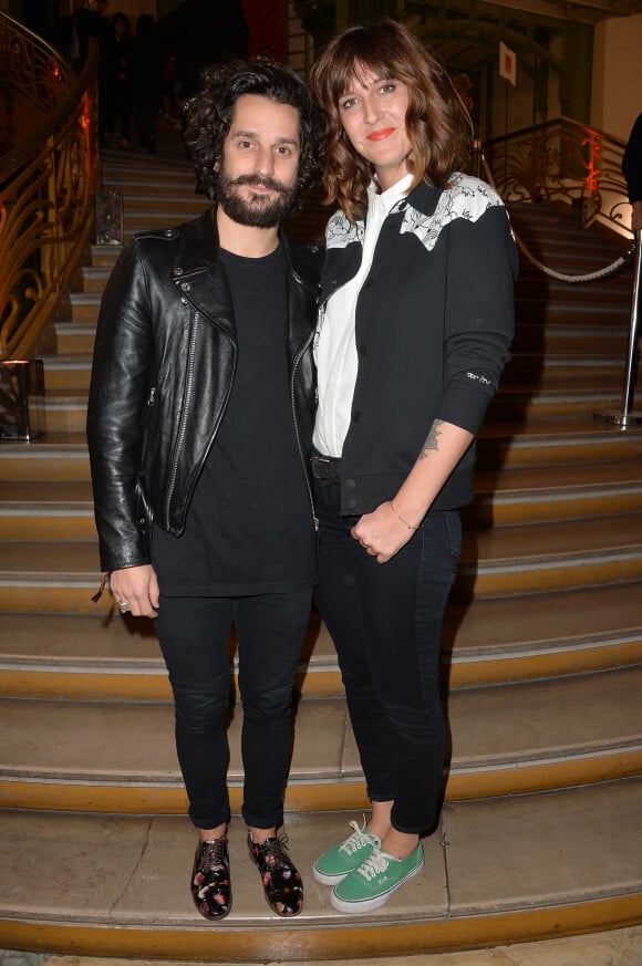 Daphné Bürki et son compagnon Gunther Love - Soirée de vernissage de la FIAC 2014 organisée par ORANGE au Grand Palais à Paris, le 22 octobre 2014.