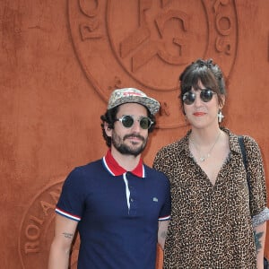 Gunther Love et sa compagne Daphné Bürki - People au village des Internationaux de France de tennis de Roland Garros à Paris, le 7 juin 2014.