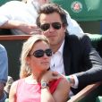 Anne-Sophie Lapix et son mari Arthur Sadoun à Roland Garros