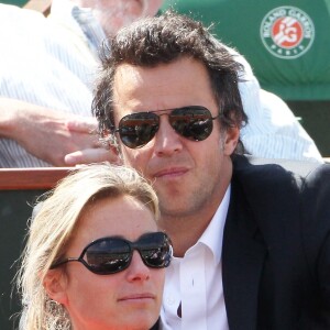 Anne-Sophie Lapix et son mari Arthur Sadoun à Roland Garros