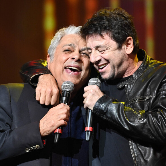 Exclusif - Enrico Macias et Patrick Bruel - Grande Soirée de la Solidarité Tsédaka 2019 au Palais des Congrès à Paris. Le 16 décembre 2019. © Coadic Guirec / Bestimage