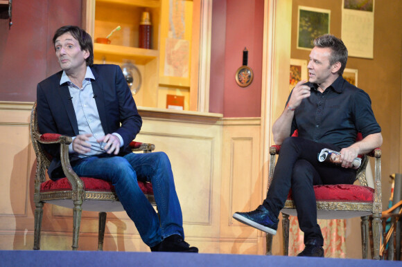Exclusif - Pierre Palmade et Jeanfi Janssens - Enregistrement de l'émission "On se refait Palmade" au Théâtre de Paris, qui sera diffusée le 16 juin sur France 3, le 22 mai 2017.