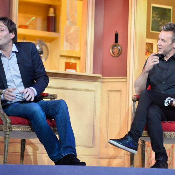 Exclusif - Pierre Palmade et Jeanfi Janssens - Enregistrement de l'émission "On se refait Palmade" au Théâtre de Paris, qui sera diffusée le 16 juin sur France 3, le 22 mai 2017.