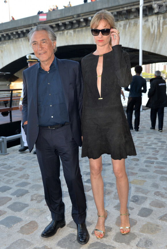 Richard Berry et sa femme Pascale Louange - Soirée de gala de la "Maud Fontenoy Fondation" à bord de la péniche Ducasse sur Seine à Paris le 6 juin 2019. © Veeren/Bestimage 