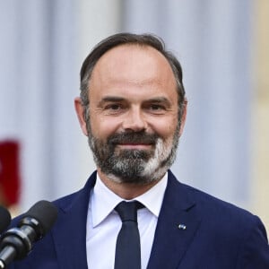 Passation de pouvoir à Matignon entre Edouard Philippe et Jean Castex, nouveau Premier ministre. Paris © JB Autissier / Panoramic / Bestimage 