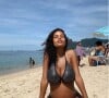 Tina Kunakey, pose enceinte, au Brésil. Sur Instagram, le 4 janvier 2019