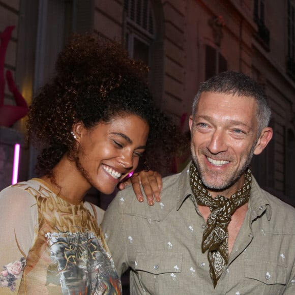 Tina Kunakey et son compagnon Vincent Cassel à la soirée Jean-Paul Gaultier "Scandal Discothèque" Party organisée à la Fondation Dosne-Thiers à Paris, le 4 juillet 2018. © Denis Guignebourg/Bestimage