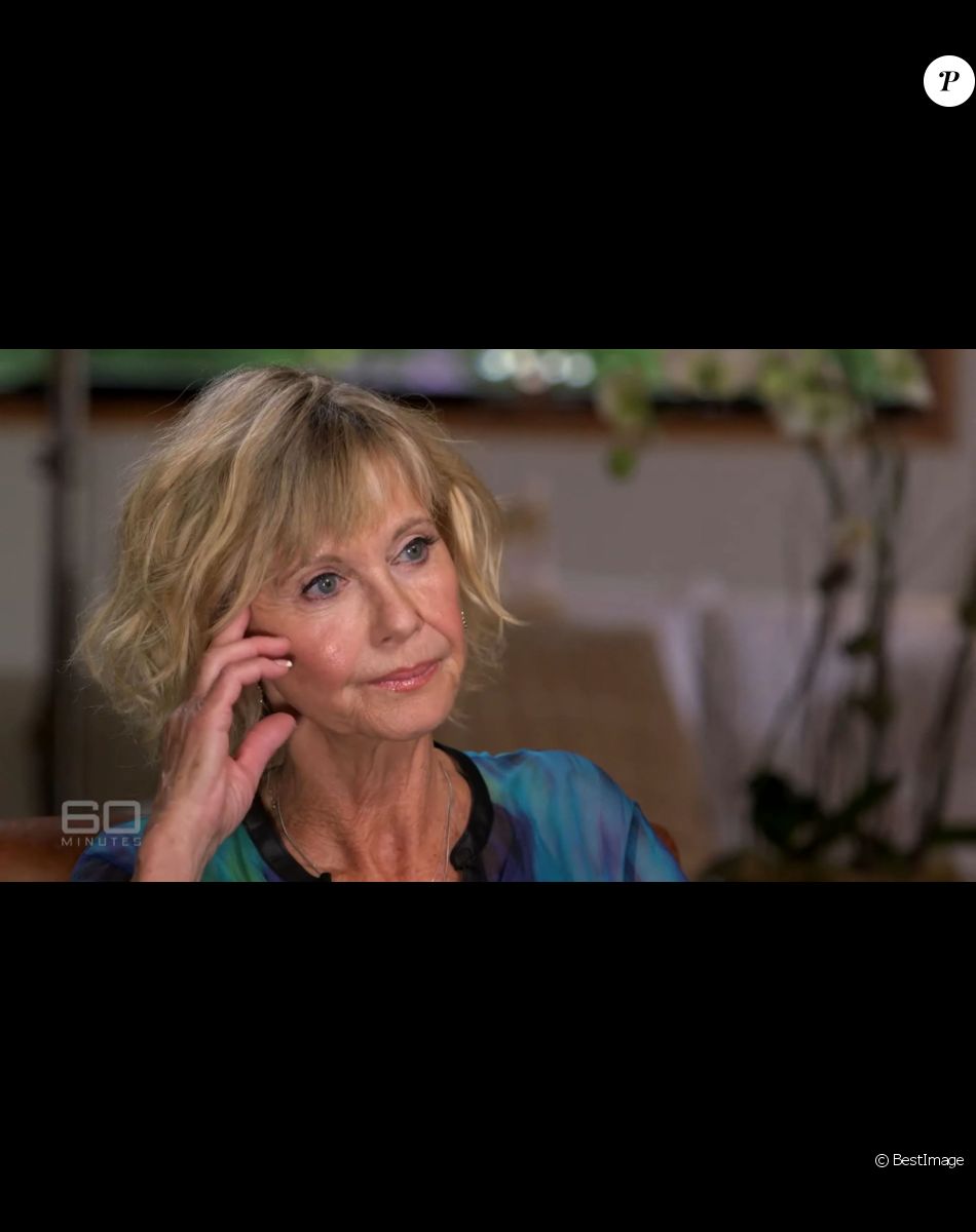 Olivia Newton-John parle de ses cancers lors d'une interview de 60 minutes, à Los Angeles, Californie, Etats-Unis, le 4 août 2019.
