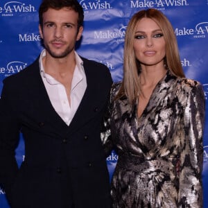 Exclusif - Caroline Receveur et son compagnon Hugo Philip - Les célébrités assistent au dîner de gala de l'association "Make a wish" au Pavillon Potel et Chabot à Paris. Le 9 décembre 2019 © Rachid Bellak / Bestimage