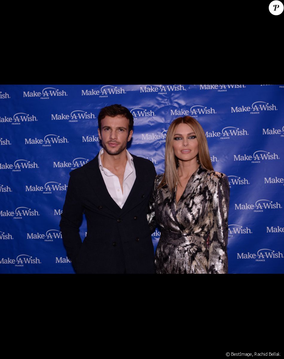 Exclusif - Caroline Receveur et son compagnon Hugo Philip - Les célébrités assistent au dîner de gala de l'association "Make a wish" au Pavillon Potel et Chabot à Paris. Le 9 décembre 2019 © Rachid Bellak / Bestimage