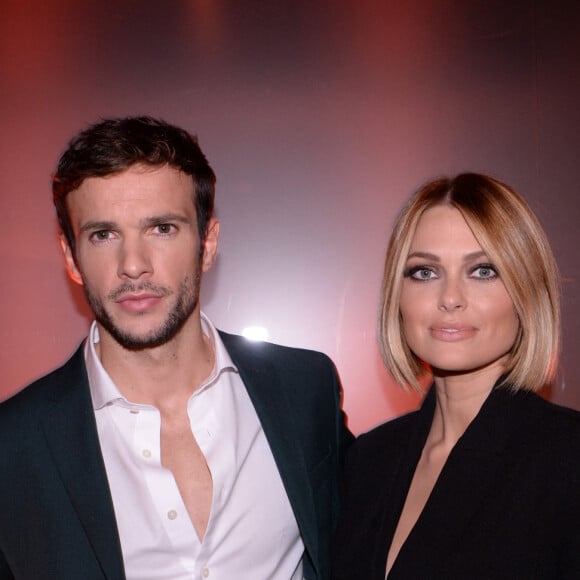 Exclusif - Hugo Philip et sa compagne Caroline Receveur - Soirée de lancement du nouveau parfum Boss "The scent absolute" à l'hôtel Mandarin Oriental à Paris le 13 novembre 2019. © Rachid Bellak/Bestimage