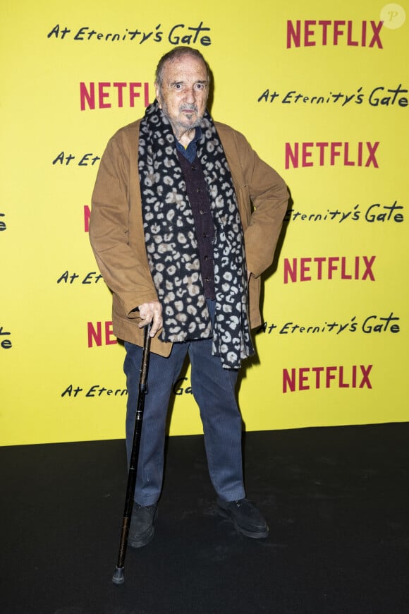 Jean-Claude Carrière - Avant-première du film "At Eternity's Gate" au Musée du Louvre à Paris, le 2 avril 2019. © Olivier Borde/Bestimage 